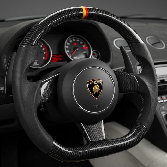 Carbon  Fiber Lamborghini Gallardo Steering Wheel