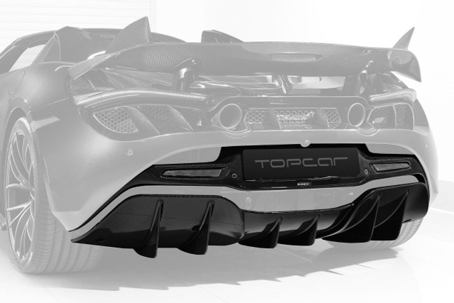 McLaren 720S Carbon Fiber Lower and Upper Rear Diffuser