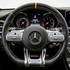 Black and Yellow Mercedes-Benz AMG GT Carbon Fiber Steering Wheel