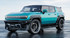 Teal Metallic Wrapped Hummer EV For Sale