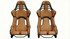 Ferrari Cuoio Tan Leather Recaro Podium Carbon Fiber Seats