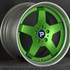 Lime Green Players Club Forged Classic 2-Piece Wheels