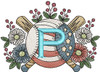 Patriotic Baseball ABCs Bundle  - Embroidery Designs