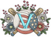 Patriotic Baseball ABCs Bundle  - Embroidery Designs