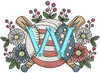 Patriotic Baseball ABCs Bundle  - Embroidery Designs