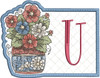 Floral ABCs Mug Rug Bundle -  Machine Embroidery Designs