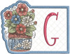 Floral ABCs Mug Rug Bundle -  Machine Embroidery Designs