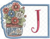 Floral ABCs Mug Rug Bundle -  Machine Embroidery Designs