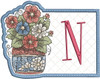 Floral ABCs Mug Rug Bundle -  Machine Embroidery Designs