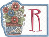 Floral ABCs Mug Rug Bundle -  Machine Embroidery Designs