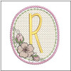 Cherry Blossom Font - R - Embroidery Design