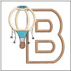 Hot Air Balloon ABC's - B - Embroidery Designs