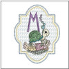 Turtle On Shells ABCs - M - Embroidery Designs