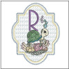 Turtle On Shells ABCs - R - Embroidery Designs