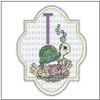 Turtle On Shells ABCs - T - Embroidery Designs