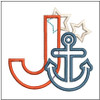 Anchor Applique ABC's - J - Embroidery Designs