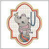 Circus Ellie ABC's - U - Embroidery Design