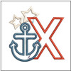 Anchor Applique ABC's - X - Embroidery Designs