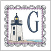 Lighthouse ABC's Applique - G - Embroidery Designs