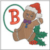 Gingerbread Man ABC's - B - Embroidery Designs