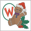 Gingerbread Man ABC's - W - Embroidery Designs