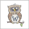 Owl ABCs - W - Machine Embroidery Designs