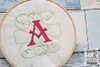 Monogram Swirls ABCs - E - Fits a 4x4" Hoop - Machine Embroidery Designs