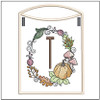 Pumpkin Wreath Bunting ABCs - T - Embroidery Designs