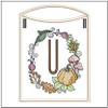 Pumpkin Wreath Bunting ABCs - U - Embroidery Designs