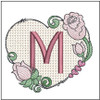 Heart Monogram ABCs - M - Embroidery Designs & Patterns