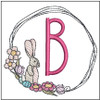 Bunny Wreath ABCs - B - Embroidery Designs & Patterns