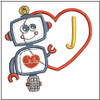 Robot Applique ABCs - J - Embroidery Designs