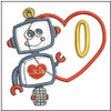 Robot Applique ABCs - O - Embroidery Designs