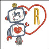 Robot Applique ABCs - R - Embroidery Designs