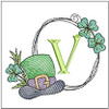 Shamrock ABCs - V - Embroidery Designs