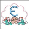 Wildflower ABCs - E - Embroidery Designs & Patterns