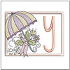 Umbrella Applique ABCs - Y - Embroidery Designs & Patterns