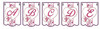 Valentine Bunting Bundle ABCs - A-Z - Embroidery Designs