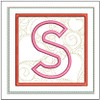 Hearts ABCs Coaster - S - Machine Embroidery Designs