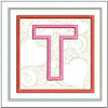 Hearts ABCs Coaster- T - Embroidery Designs & Patterns