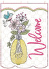 Welcome Garden Flag - Embroidery Designs & Patterns