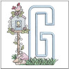 Birdhouse Applique ABCs - G - Fits a 5x7" Hoop - Machine Embroidery Designs