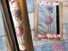 Pink Flamingo Fridge Door Handle Wrap - Embroidery Designs