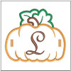 Pumpkin Banner ABCs - L - Embroidery Designs & Patterns
