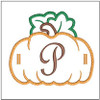 Pumpkin Banner ABCs - P - Embroidery Designs & Patterns