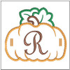 Pumpkin Banner ABCs - R - Embroidery Designs & Patterns