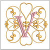 Monogram Swirls ABCs - Bundle - Fits a 4x4" Hoop - Embroidery Design