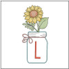 Sunflower Mason Jar ABCs Bundle - Embroidery Designs