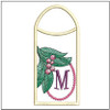Holly Branch Gift Card ABCs Holder - M - Machine Embroidery