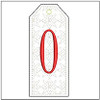 Gift Tag ABCs - O - Machine Embroidery Designs